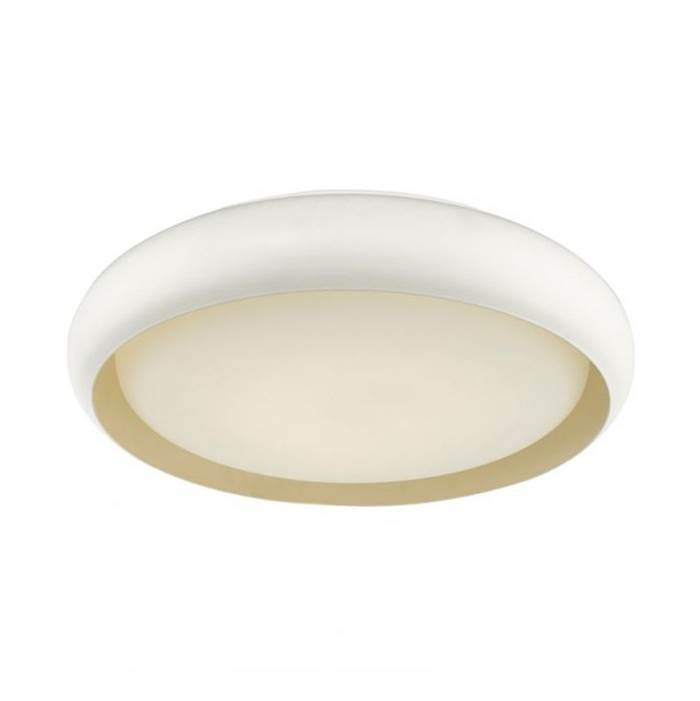 Abra Lighting 18'' Curved Metal Frame with Opal Glass Diffuser
