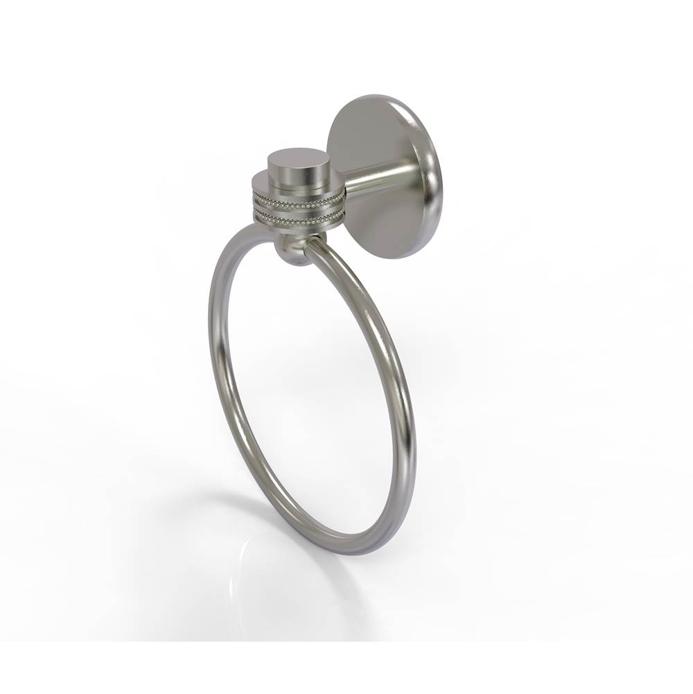 Allied Brass Satellite Orbit One Collection Towel Ring with Dotted Accent