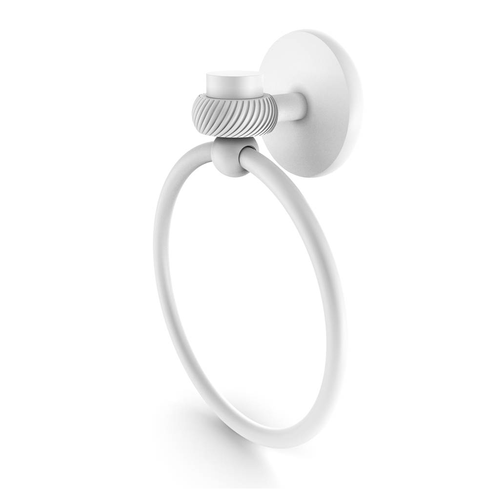 Allied Brass Satellite Orbit One Collection Towel Ring with Twist Accent