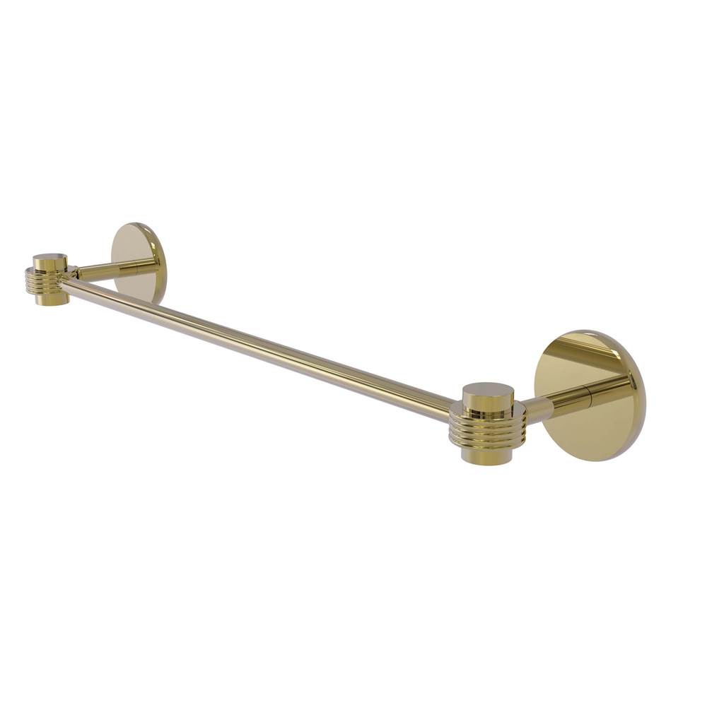 Allied Brass Satellite Orbit One Collection 24 Inch Towel Bar with Groovy Accents