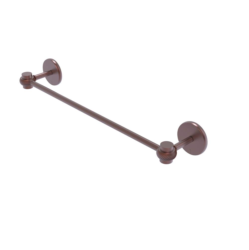Allied Brass Satellite Orbit One Collection 36 Inch Towel Bar with Twist Accents