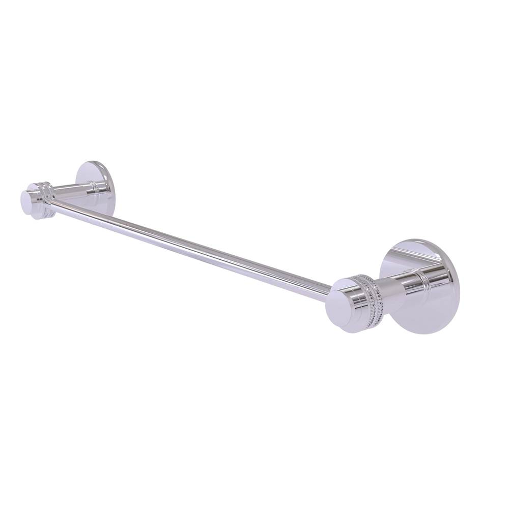 Allied Brass Mercury Collection 30 Inch Towel Bar with Dotted Accent