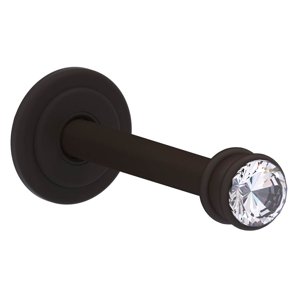 Allied Brass Carolina Crystal Retractable Wall Hook - Oil Rubbed Bronze