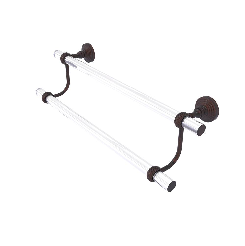 Allied Brass Pacific Grove Collection 30 Inch Double Towel Bar with Twisted Accents