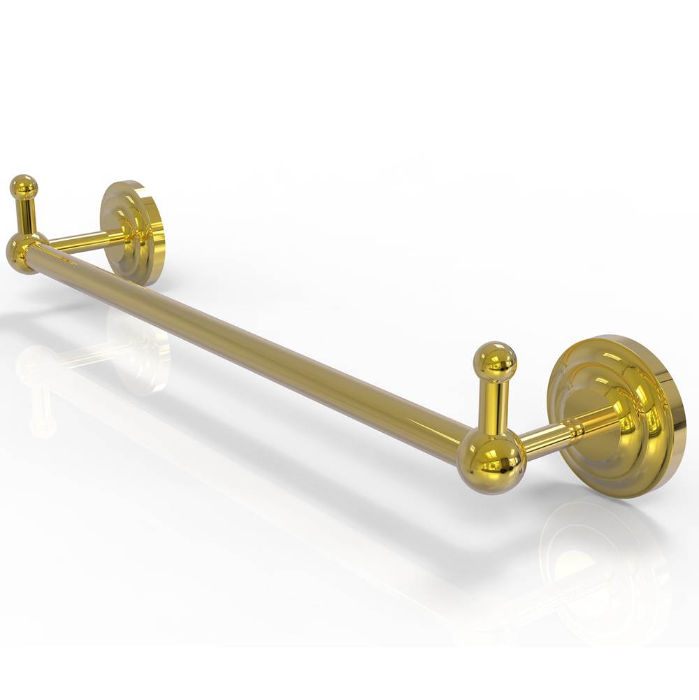Allied Brass Prestige Que New Collection 24 Inch Towel Bar with Integrated Hooks