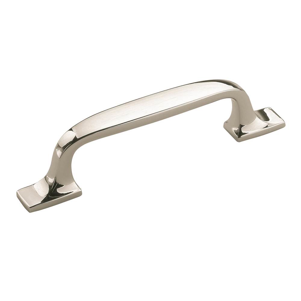 Amerock Highland Ridge 3 in (76 mm) Center-to-Center Polished Nickel Cabinet Pull