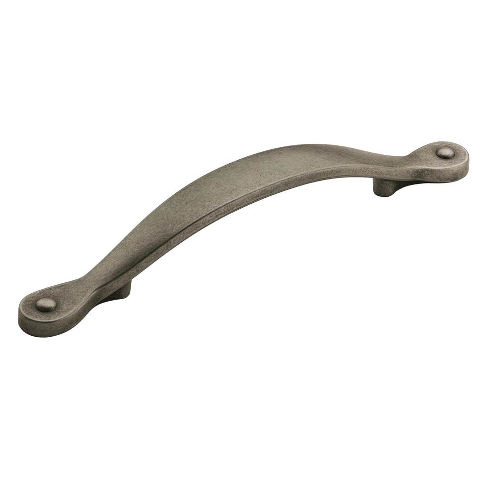 Amerock Inspirations 3-3/4 in (96 mm) Center-to-Center Weathered Nickel Cabinet Pull