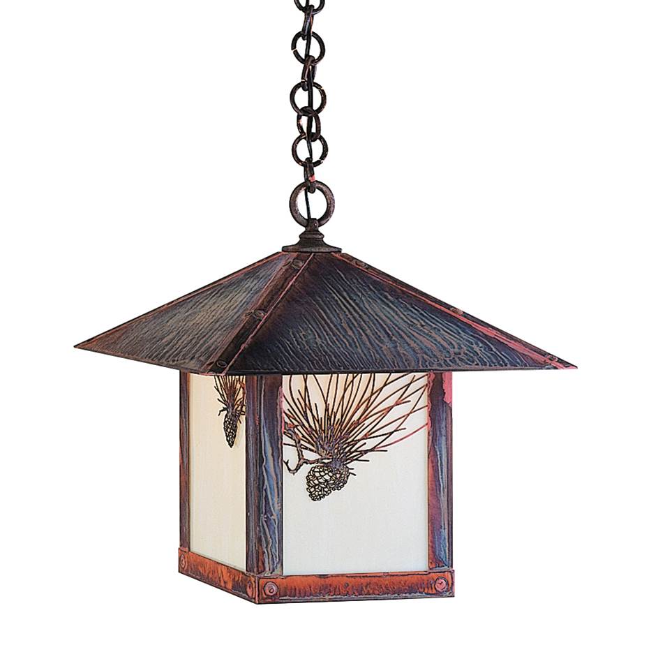 Arroyo Craftsman 16'' Evergreen Pendant With Classic Arch Overlay