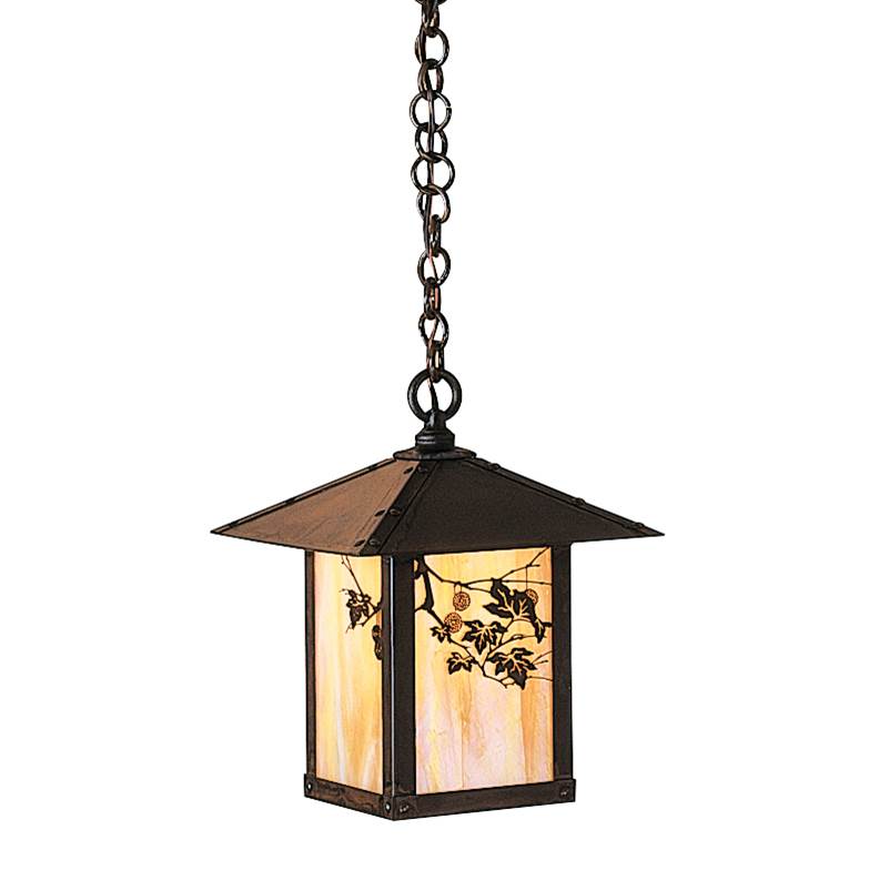 Arroyo Craftsman 9'' Evergreen Pendant With Classic Arch Overlay