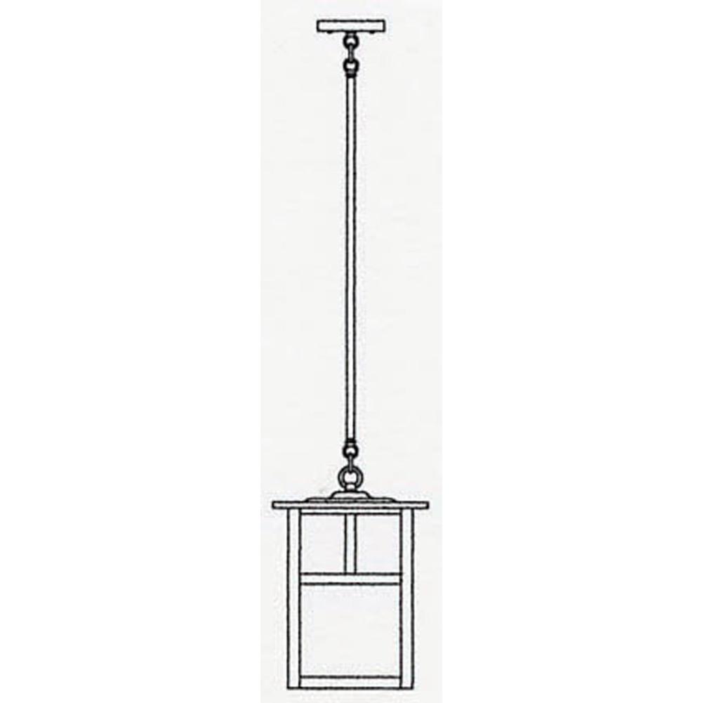 Arroyo Craftsman 10'' Mission Stem Hung Pendant Without Overlay
