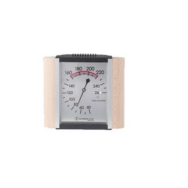 Amerec Sauna And Steam Thermometer: Wood Trim/Metallic Face