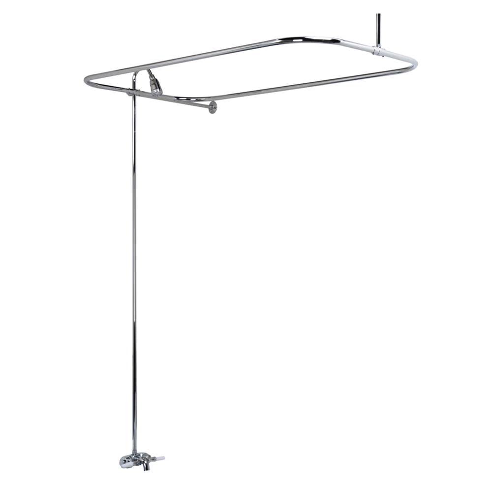 Barclay Converto Shower w/48'' Rect Rod, Fct, Riser, Polished Chrome