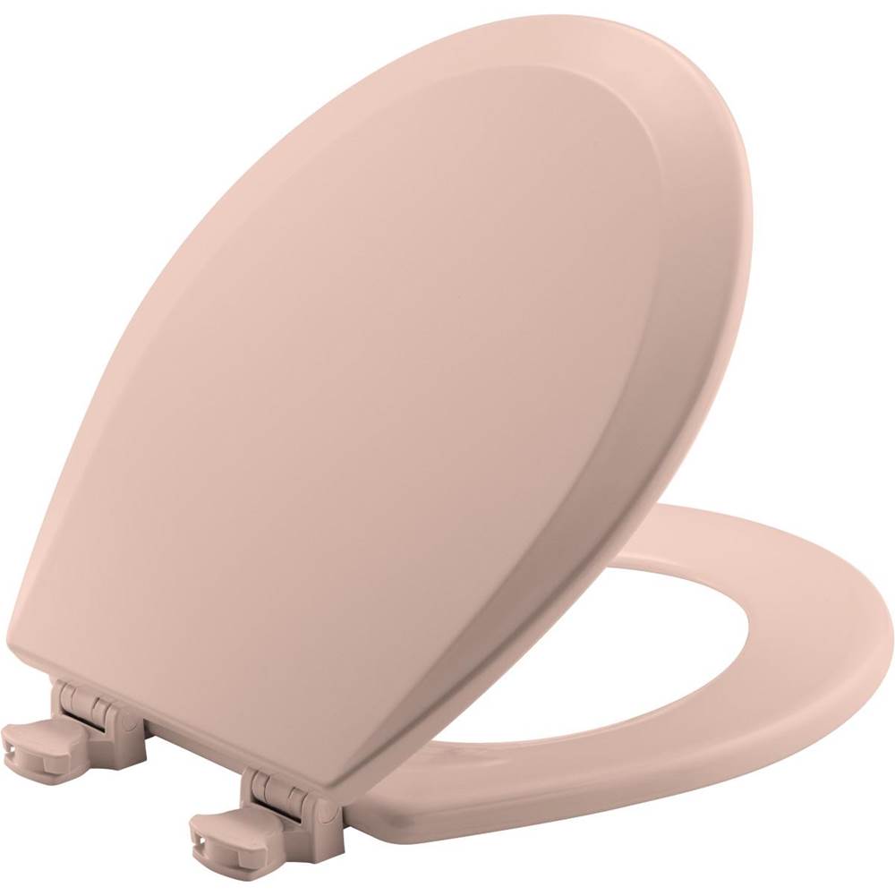 Bemis Round Molded Wood Toilet Seat with EasyClean & Change Hinge - Venetian Pink