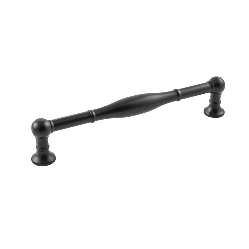 Belwith Keeler Fuller Collection Pull 6-5/16 Inch (160mm) Center to Center Matte Black Finish