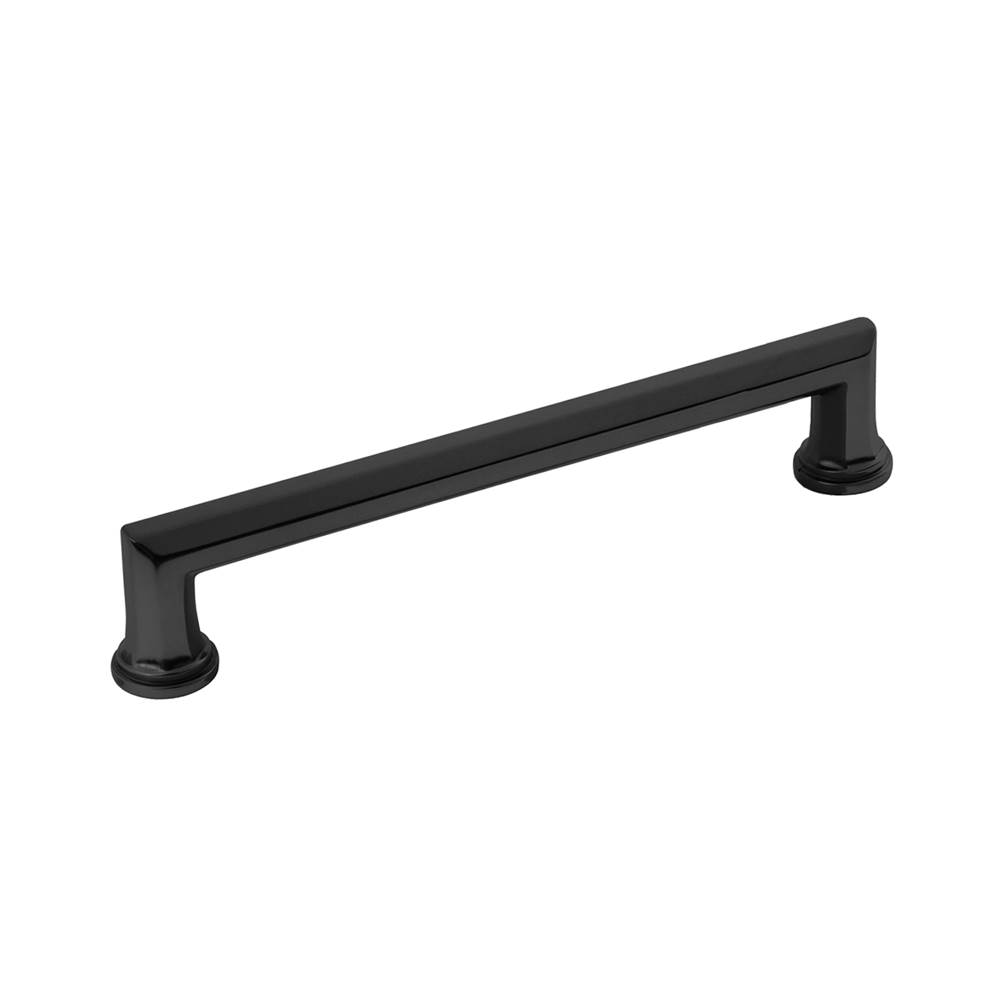 Belwith Keeler Facette Collection Pull 6-5/16 Inch (160mm) Center to Center Matte Black Finish