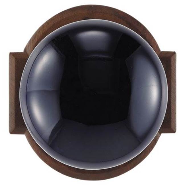 Bouvet Knob on rosette set - Complete tubular privacy set for 1 3/4'' door