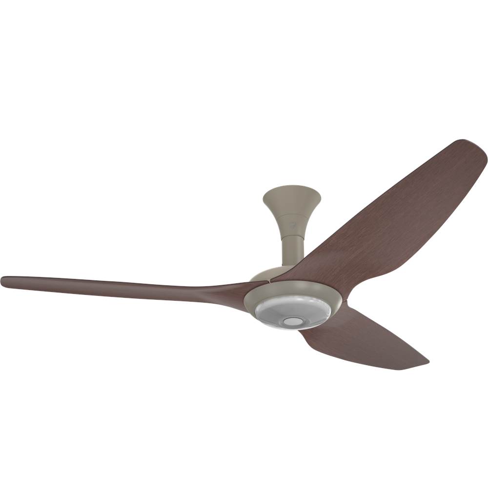 Big Ass Fans Ceiling Fan Kit, Haiku, 60'', Indoor, 0.05HP, Low Profile Mount, Motor - Satin Nickel, Airfoils - Cocoa Bamboo, LED