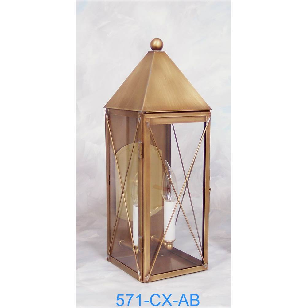 Brass Traditions Medium Thin Wall Lantern 500 Series 2-Light Cluster
