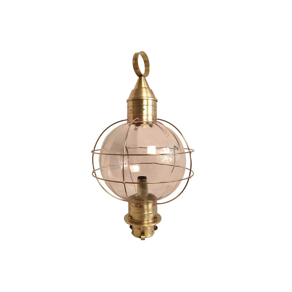 Brass Traditions Extra Large Onion Post Lantern Three Light Optic Globe