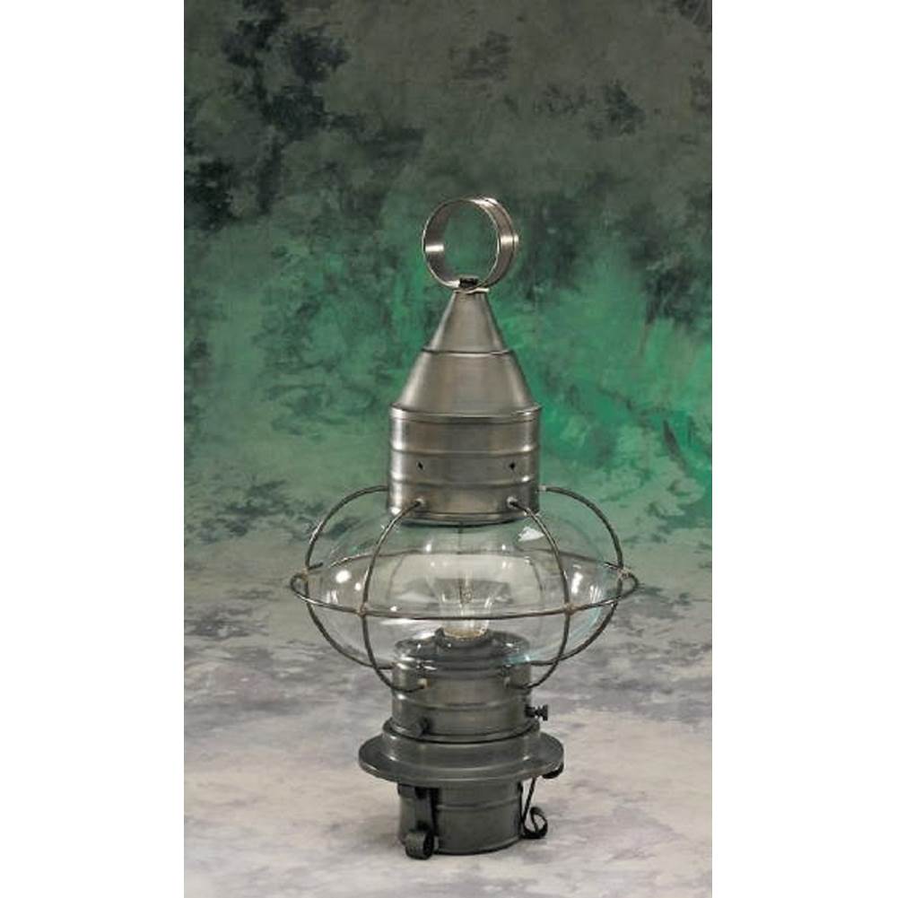 Brass Traditions Medium Onion Post Lantern Optic Globe
