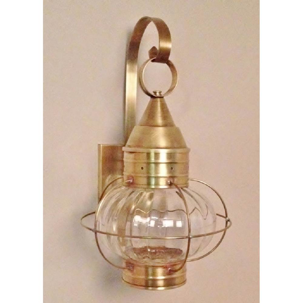 Brass Traditions Medium Onion Wall Lantern Optic Globe