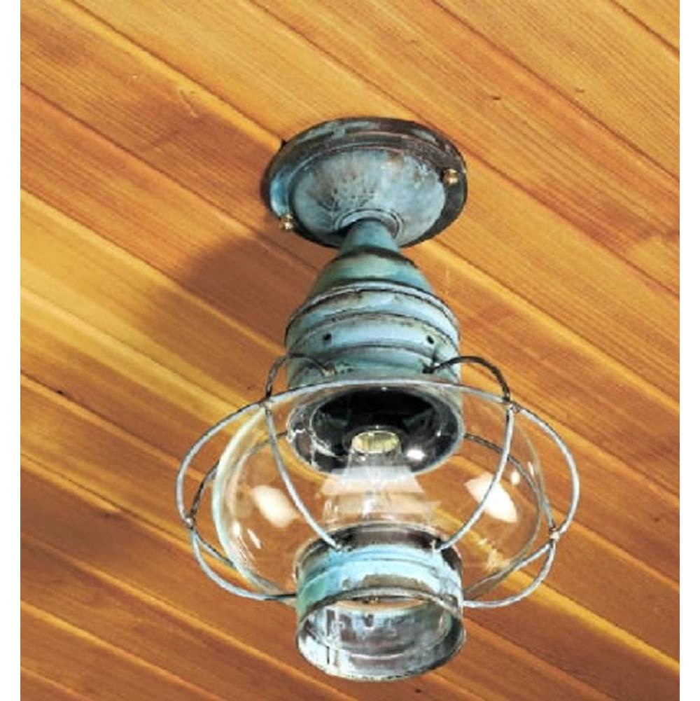 Brass Traditions Medium Flush Moun Onion Lantern Optic Globe