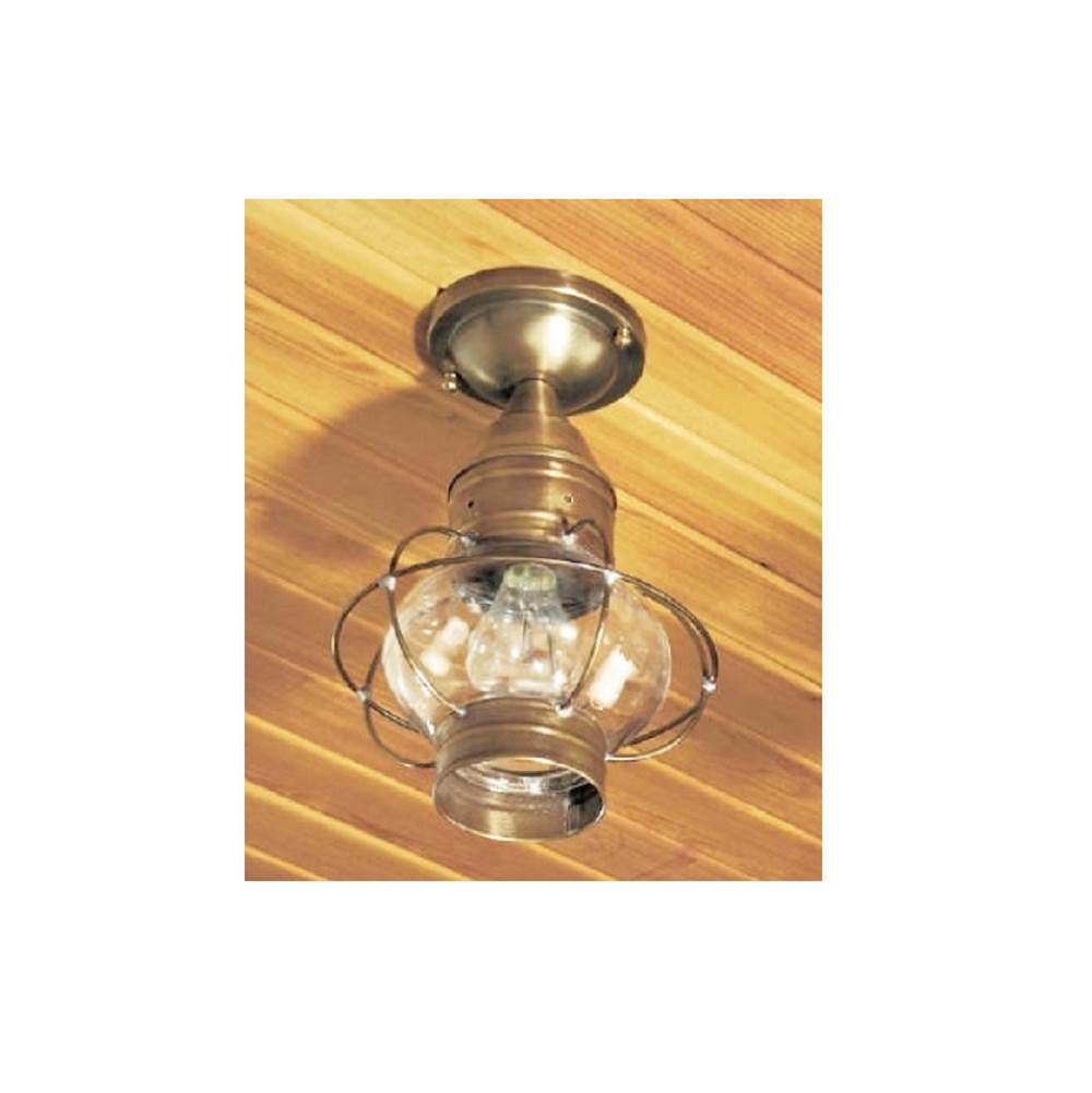 Brass Traditions Small Flush Mount Onion Lantern Optic Globe