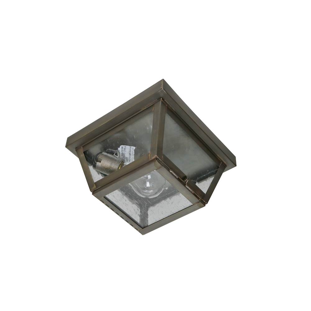Brass Traditions Small One Light Tapered Flush Mount Lantern