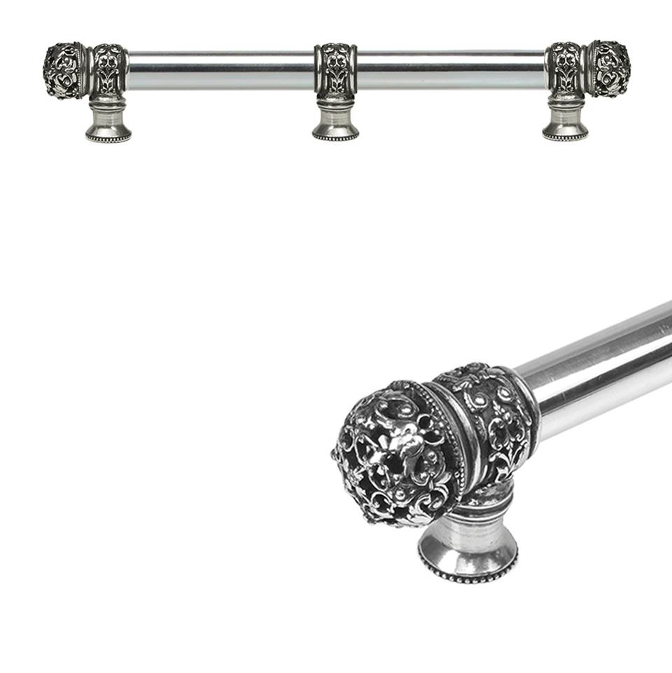 Carpe Diem Hardware Juliane Grace 9'' O.C. (Approximately) With 5/8'' Smooth Center Long Pull and Center Brace Small Finial In Chalice.