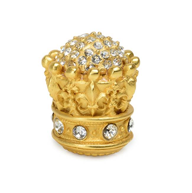 Carpe Diem Hardware Queen Penelope Large Knob w/ Swarovski Crystals & Semi-Precious Stones