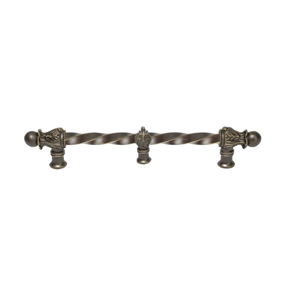 Carpe Diem Hardware Acanthus 9'' O.C. (Approx.) With 3/8'' Twist Bar Romanesque Style With Center Brace