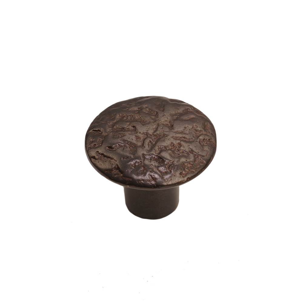 Coastal Bronze Textured Round Knob, Espresso