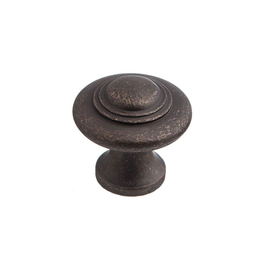 Colonial Bronze Cabinet Knob Hand Finished in Polished Bronze