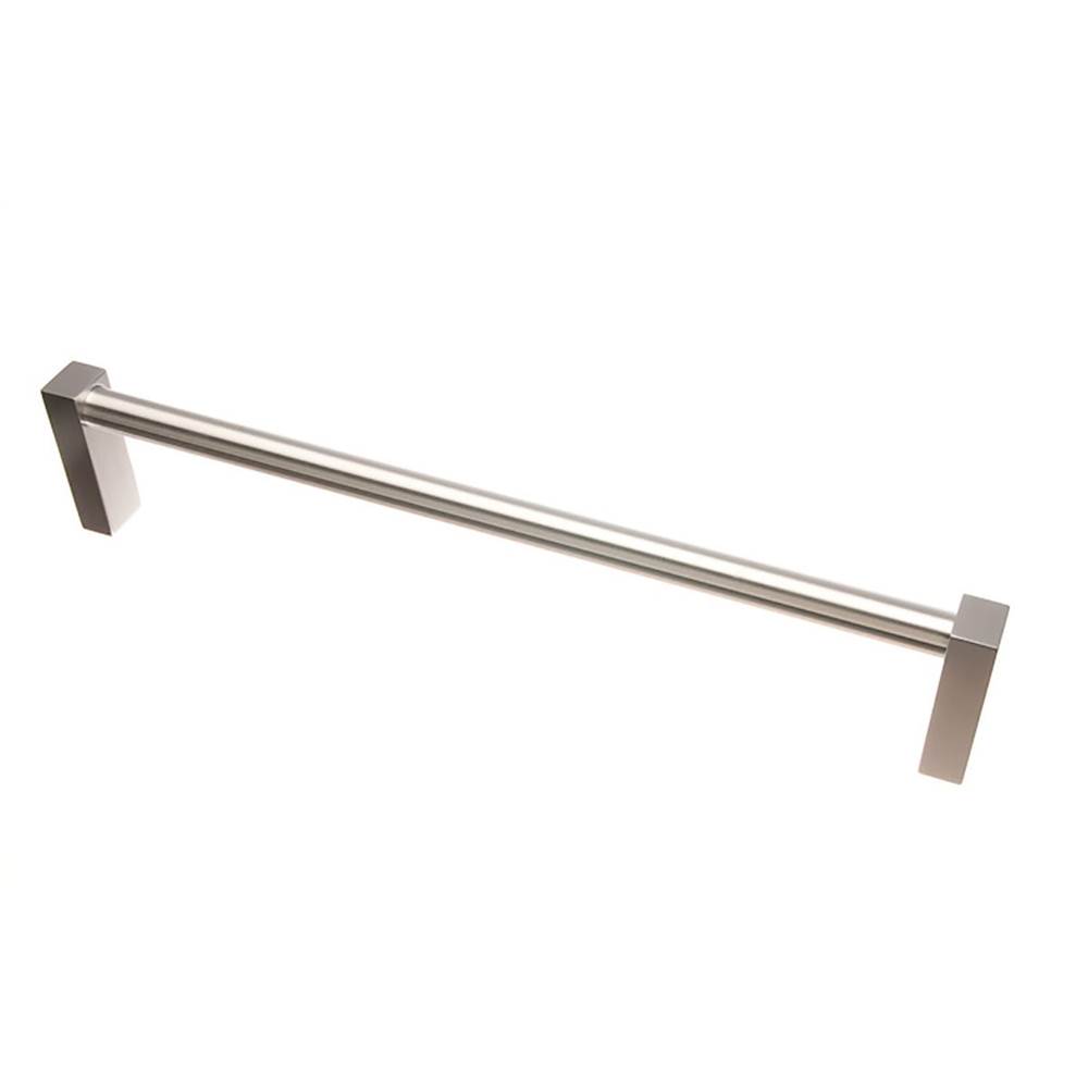 Colonial Bronze Towel Bar and Appliance, Door and Shower Door Pull Hand Finished in Satin Brass and Satin Brass
