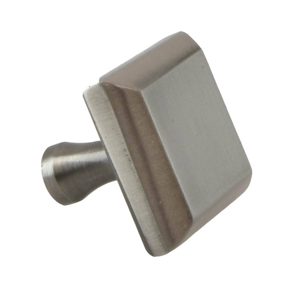 Colonial Bronze Cabinet Knob Hand Finished in Frost Chrome
