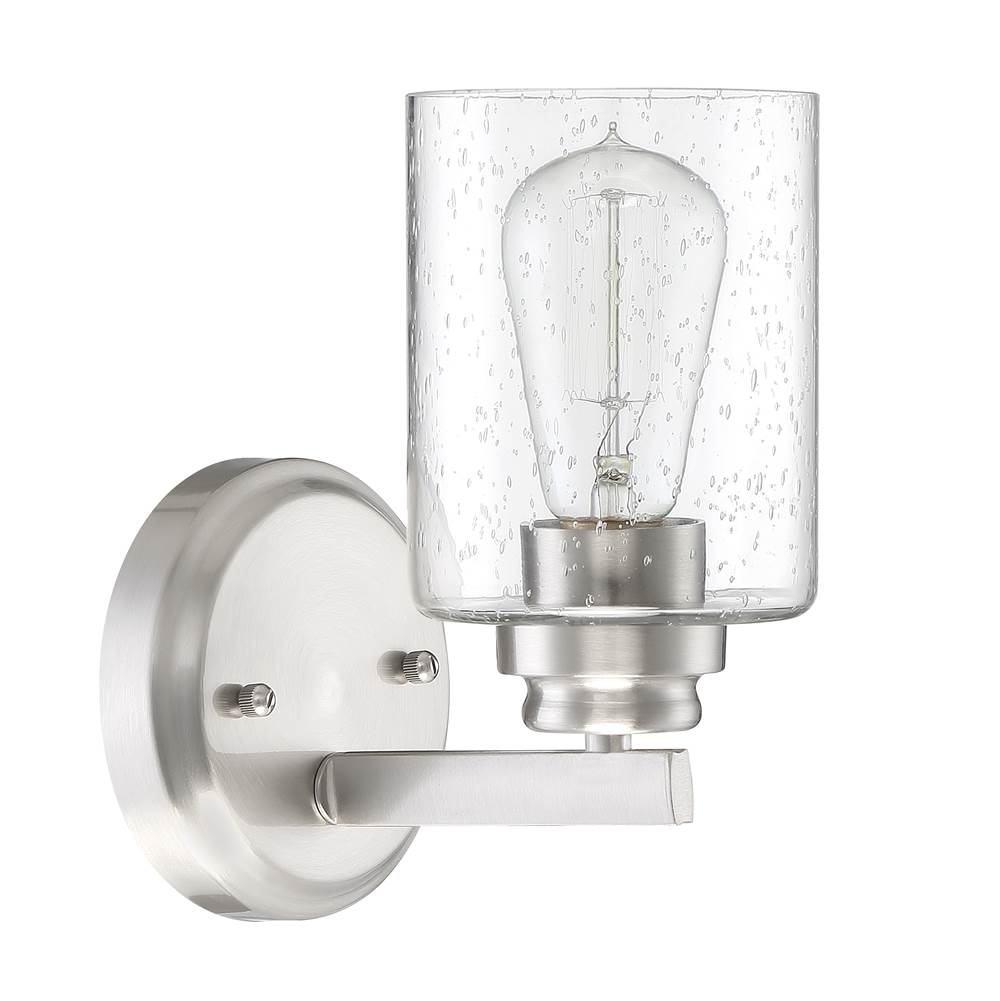 Craftmade Bolden 1 Light Wall Sconce in Brushed Polished Nickel