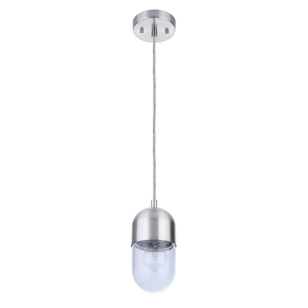 Craftmade Pill 1 Light Mini Pendant in Brushed Polished Nickel