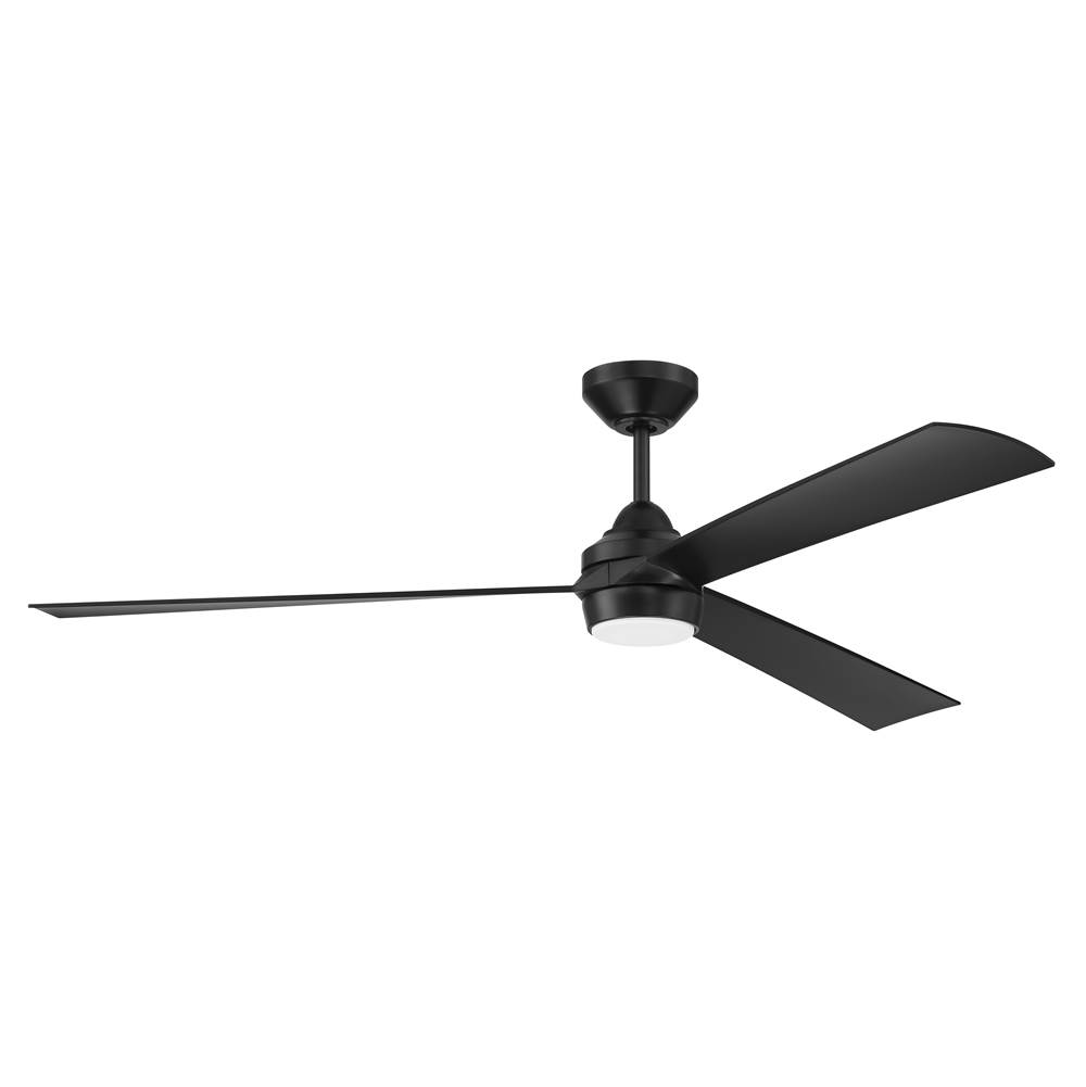 Craftmade 60'' Sterling Fan, Flat Black Finish, Blades Included
