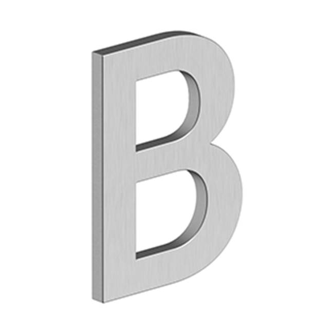 Deltana 4'' LETTER B, B SERIES WITH RISERS, STAINLESS STEEL