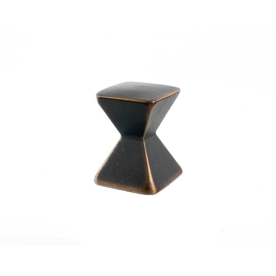 Du Verre Forged 2 Large Square Knob 1 1/8 Inch - Oil Rubbed Bronze