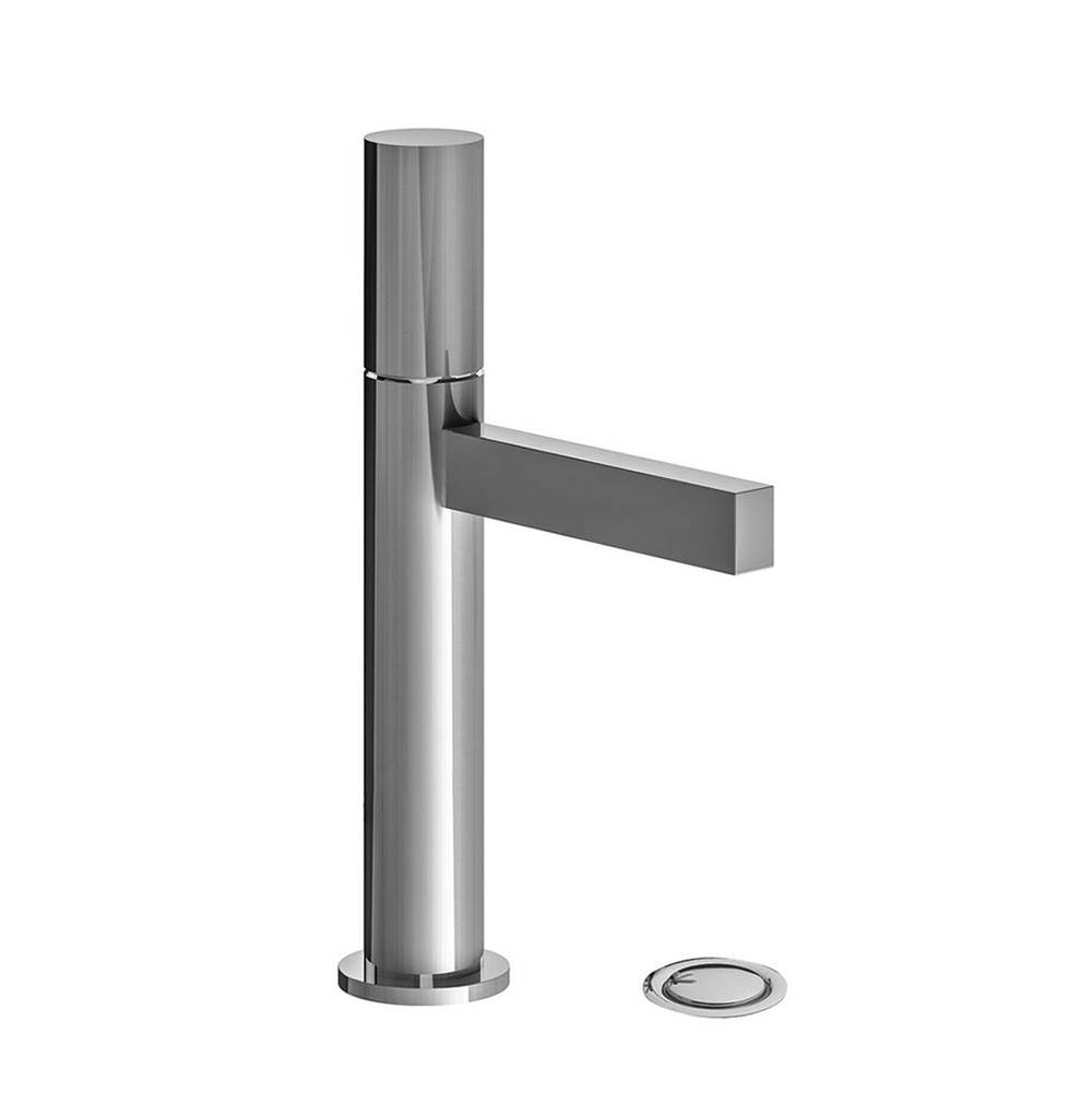 Franz Viegener Vessel Height, Single Handle Luxury Lavatory Set, Plain Cylinder Handle, With Push-Down Pop-Up Drain Assembly (No Lift Rod)