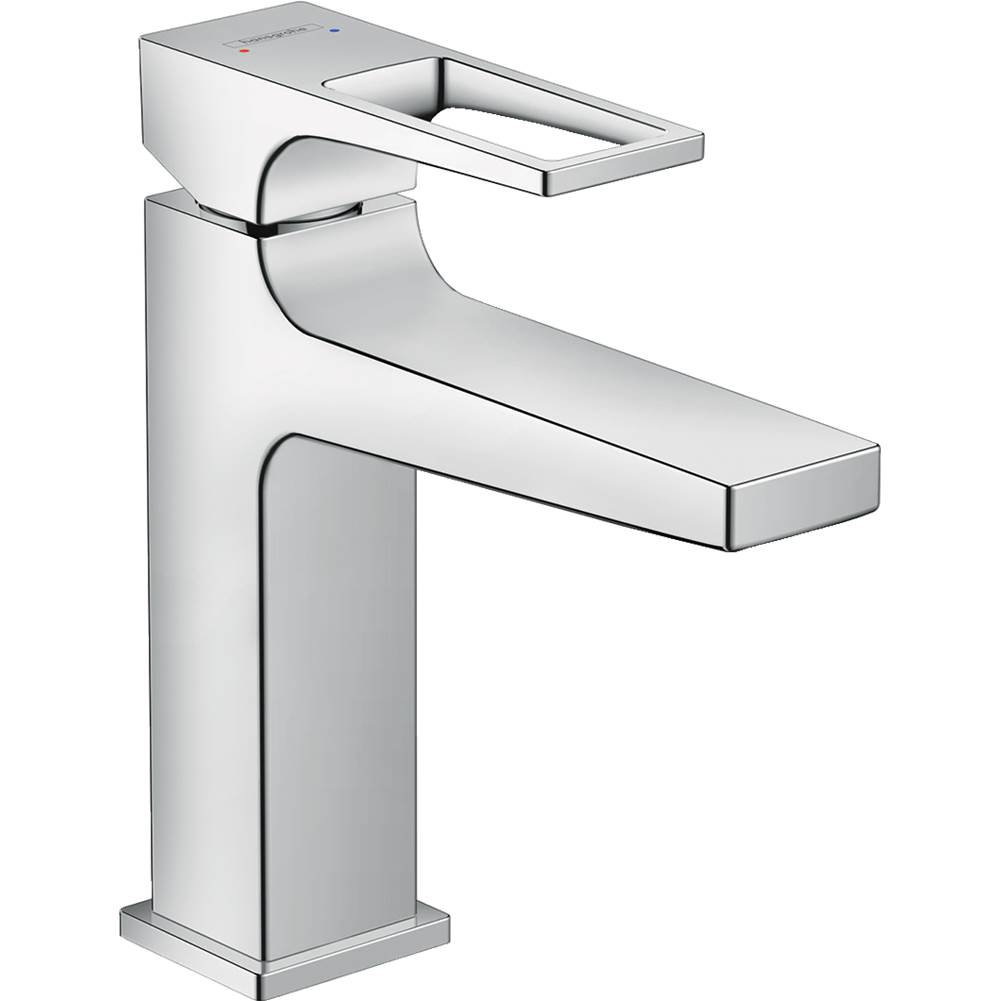 Hansgrohe Metropol Single-Hole Faucet 110 with Loop Handle and Pop-Up Drain, 0.5 GPM in Chrome