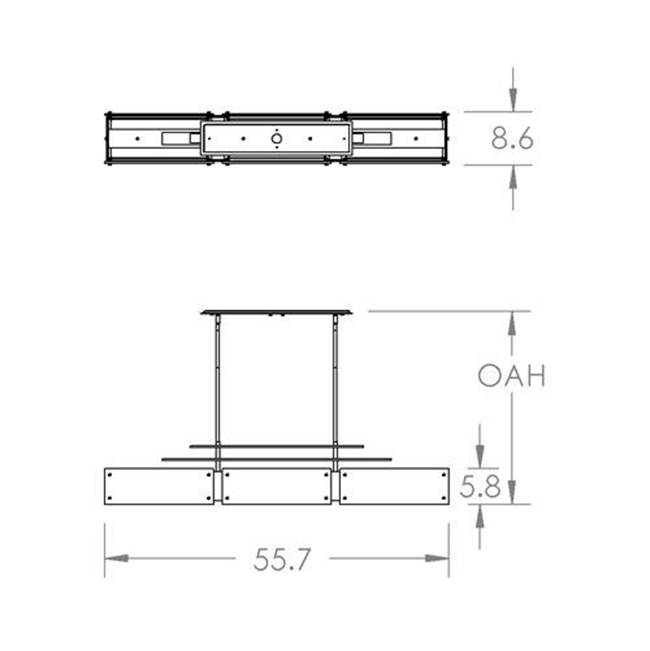 Hammerton Studio Urban Loft Parallel Linear Suspension-0E-Satin Nickel