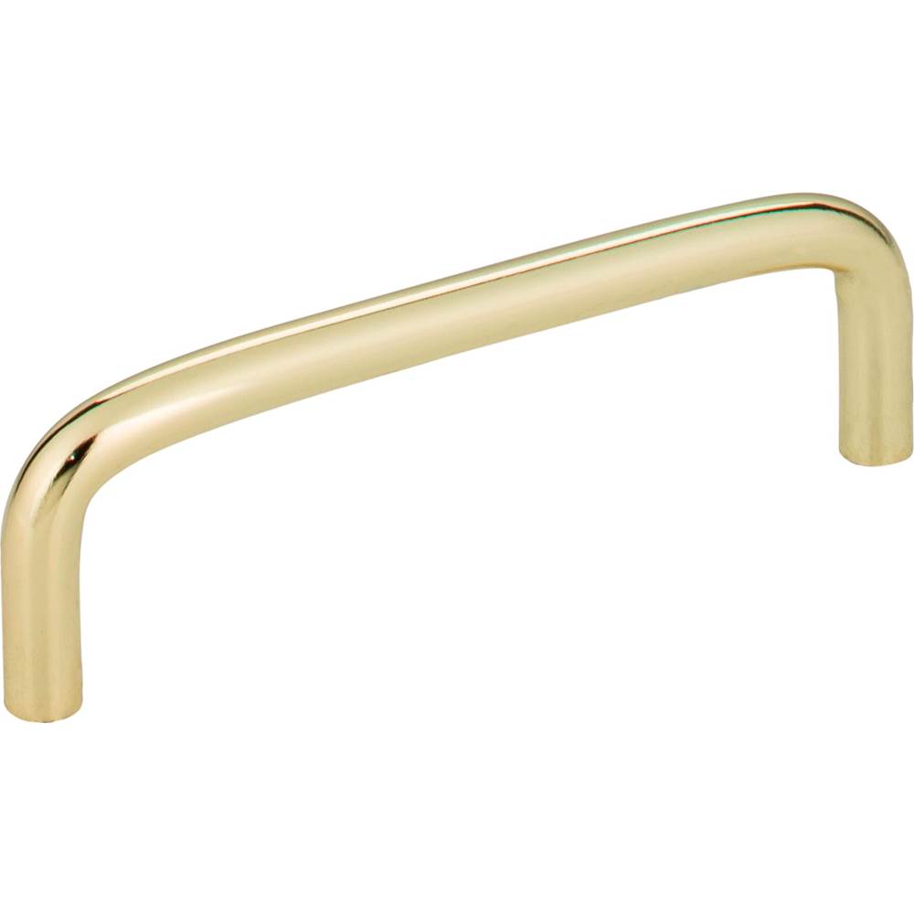 Hardware Resources 96 mm Center-to-Center Polished Brass Torino Cabinet Wire Pull