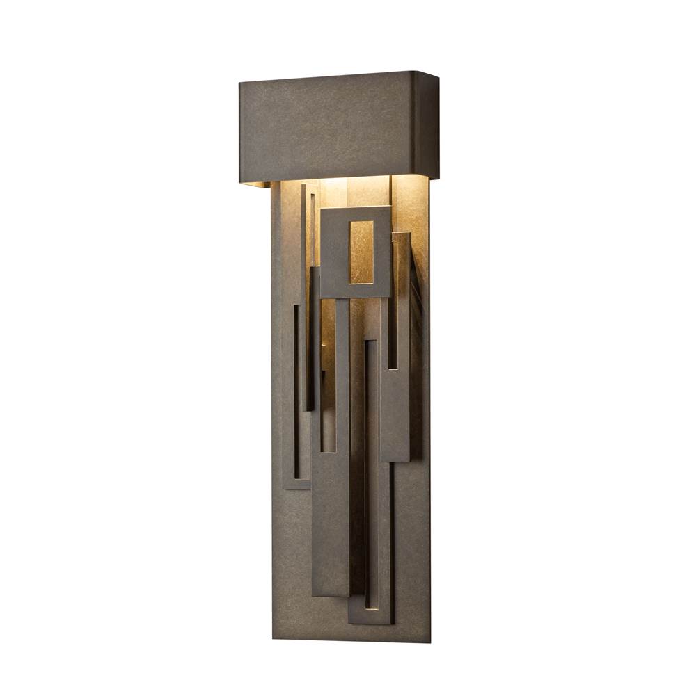 Hubbardton Forge Collage Large Dark Sky Friendly LED Outdoor Sconce, 302523-LED-75