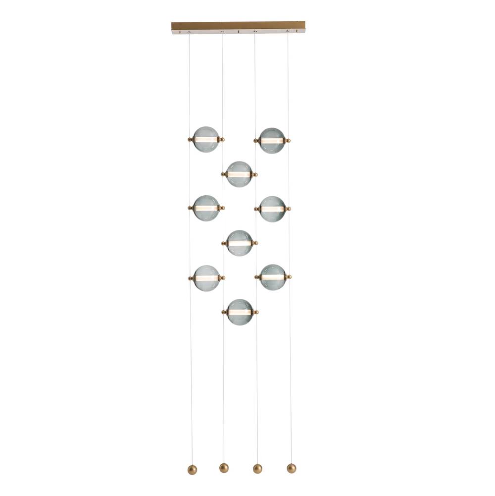 Hubbardton Forge Abacus 9-Light Ceiling-to-Floor LED Pendant, 139057-LED-STND-07-GG0668