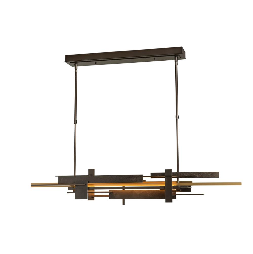 Hubbardton Forge Planar LED Pendant with Accent, 139721-LED-LONG-10-07