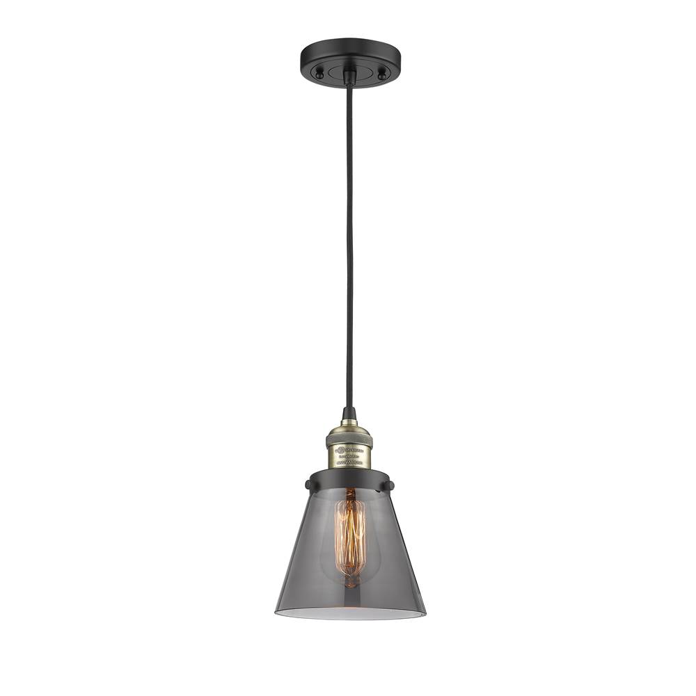 Innovations Small Cone 1 Light Mini Pendant part of the Franklin Restoration Collection