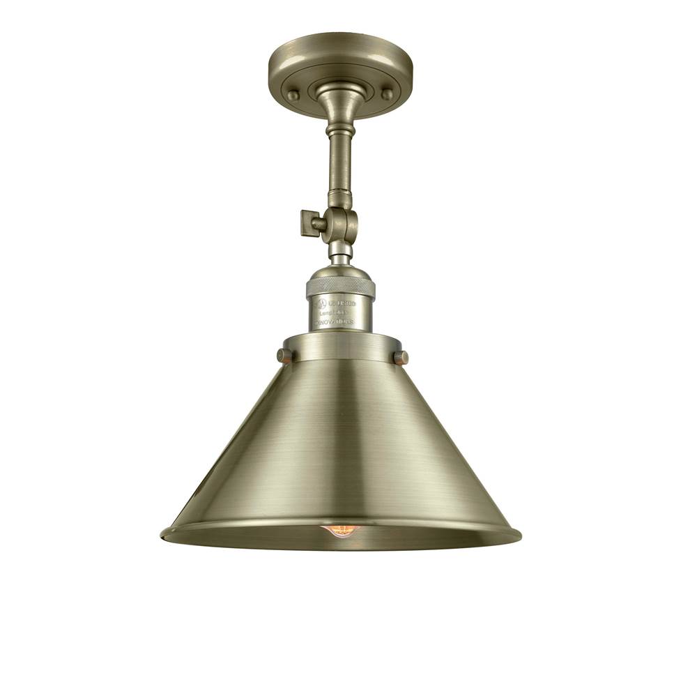 Innovations Briarcliff 1 Light Semi-Flush Mount part of the Franklin Restoration Collection