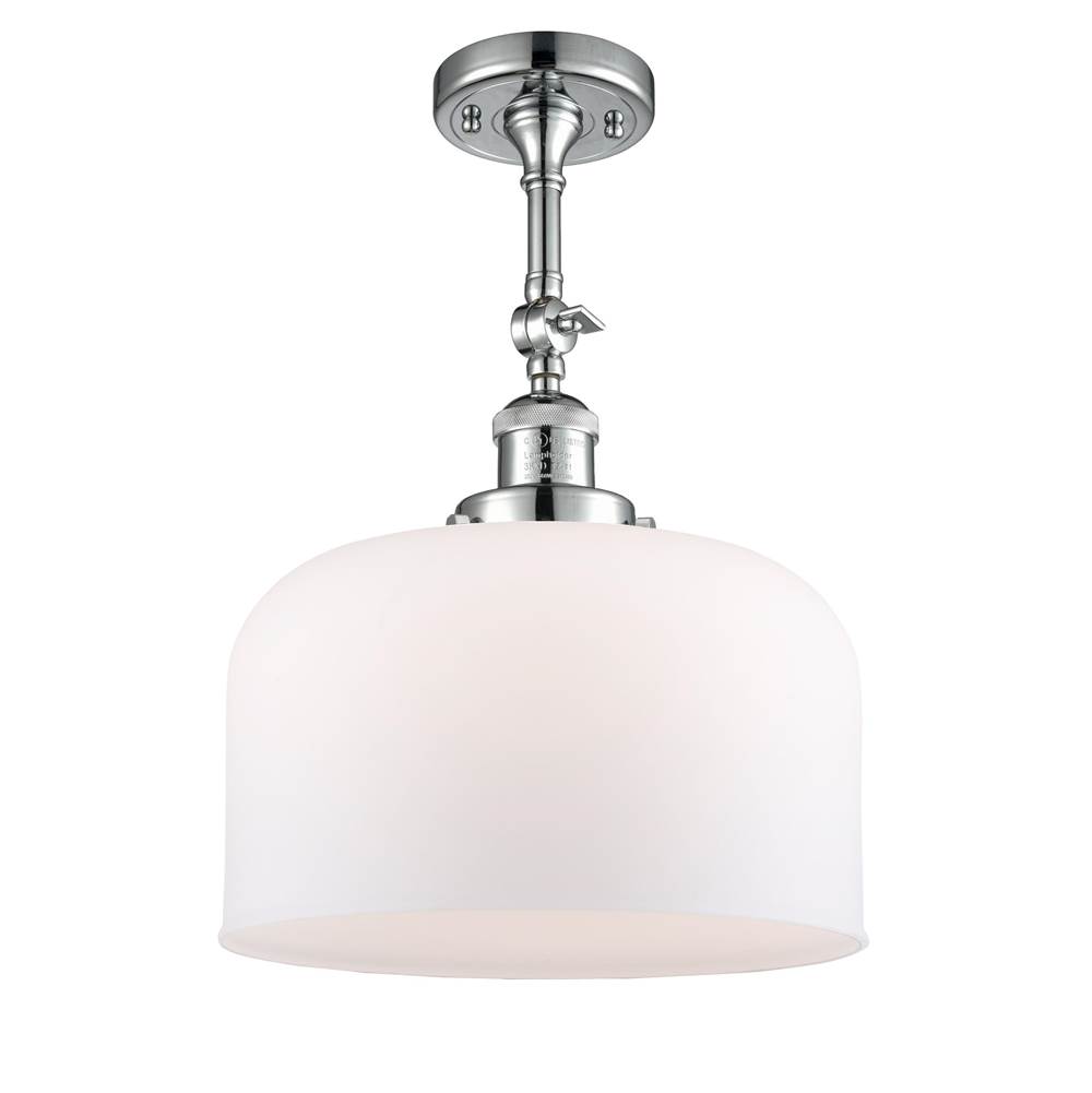 Innovations X-Large Bell 1 Light Semi-Flush Mount part of the Franklin Restoration Collection
